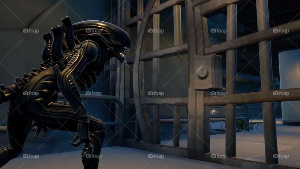 Alien locked up (Fortnite)