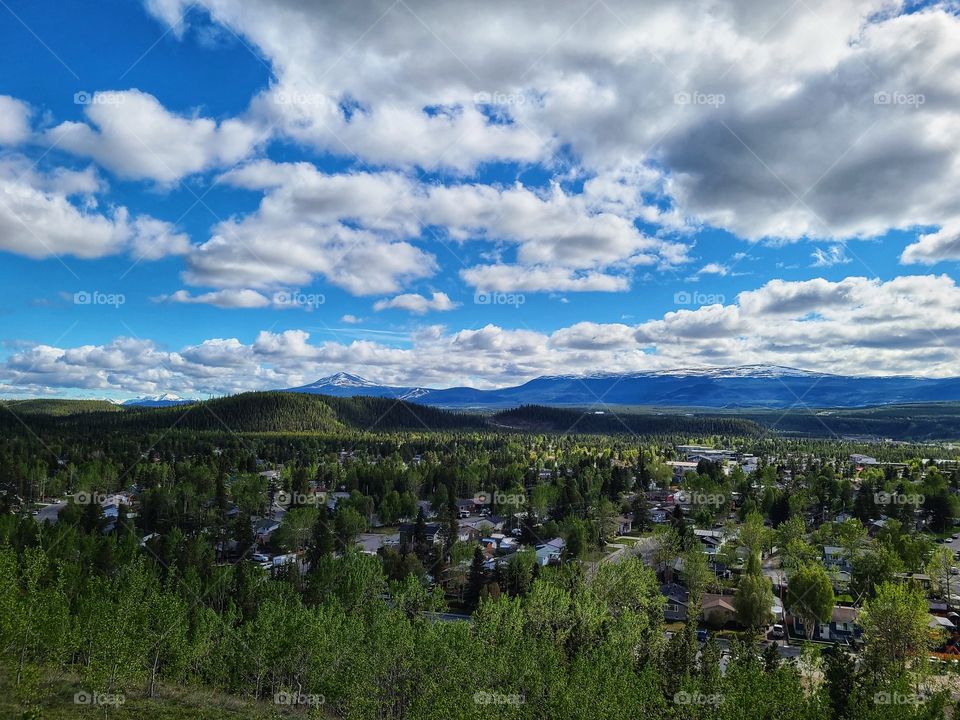 Overlooking the biggest city in Northern Canada