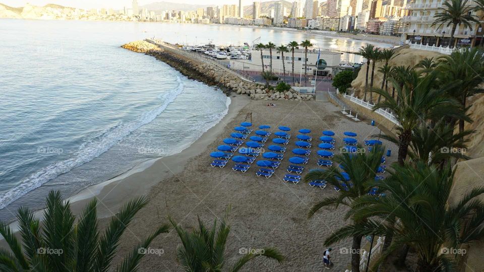 Beach#palms#parasols#sea