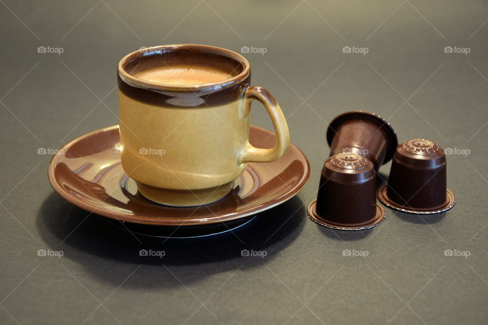 cofee and capsules