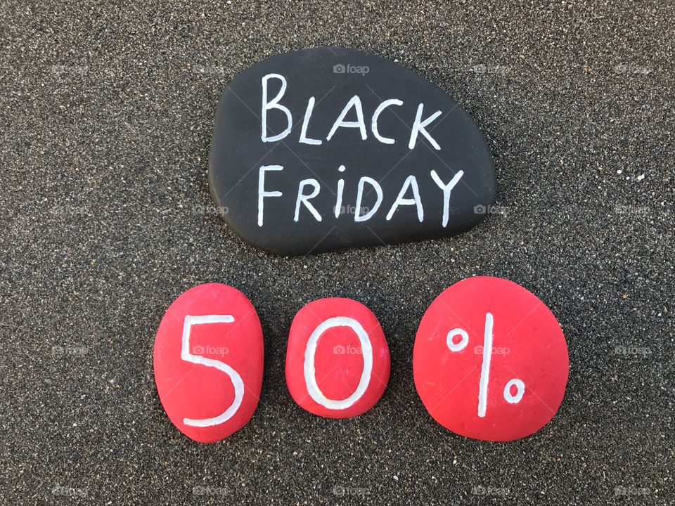 Black Friday, 50 per cent discount