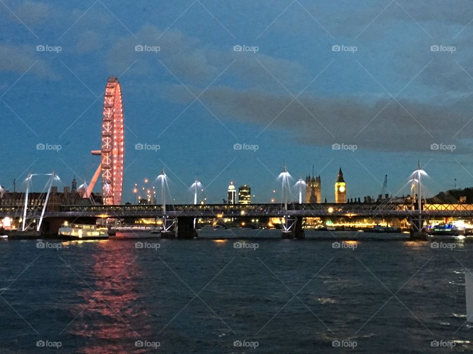 Night view in London