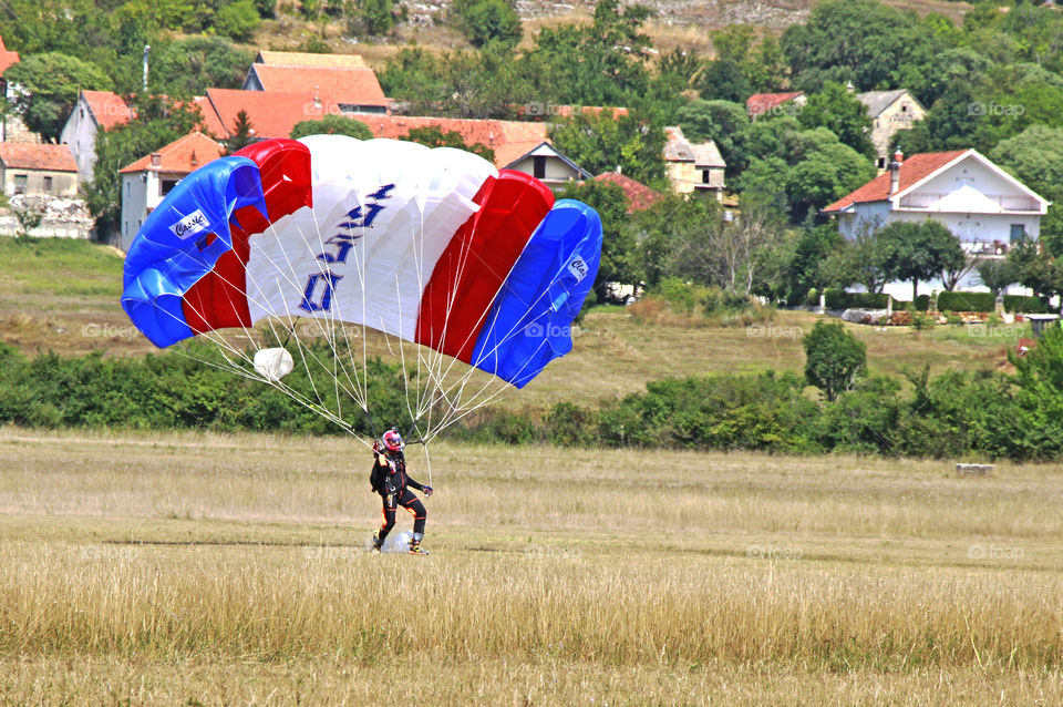 Downhill with a parachute