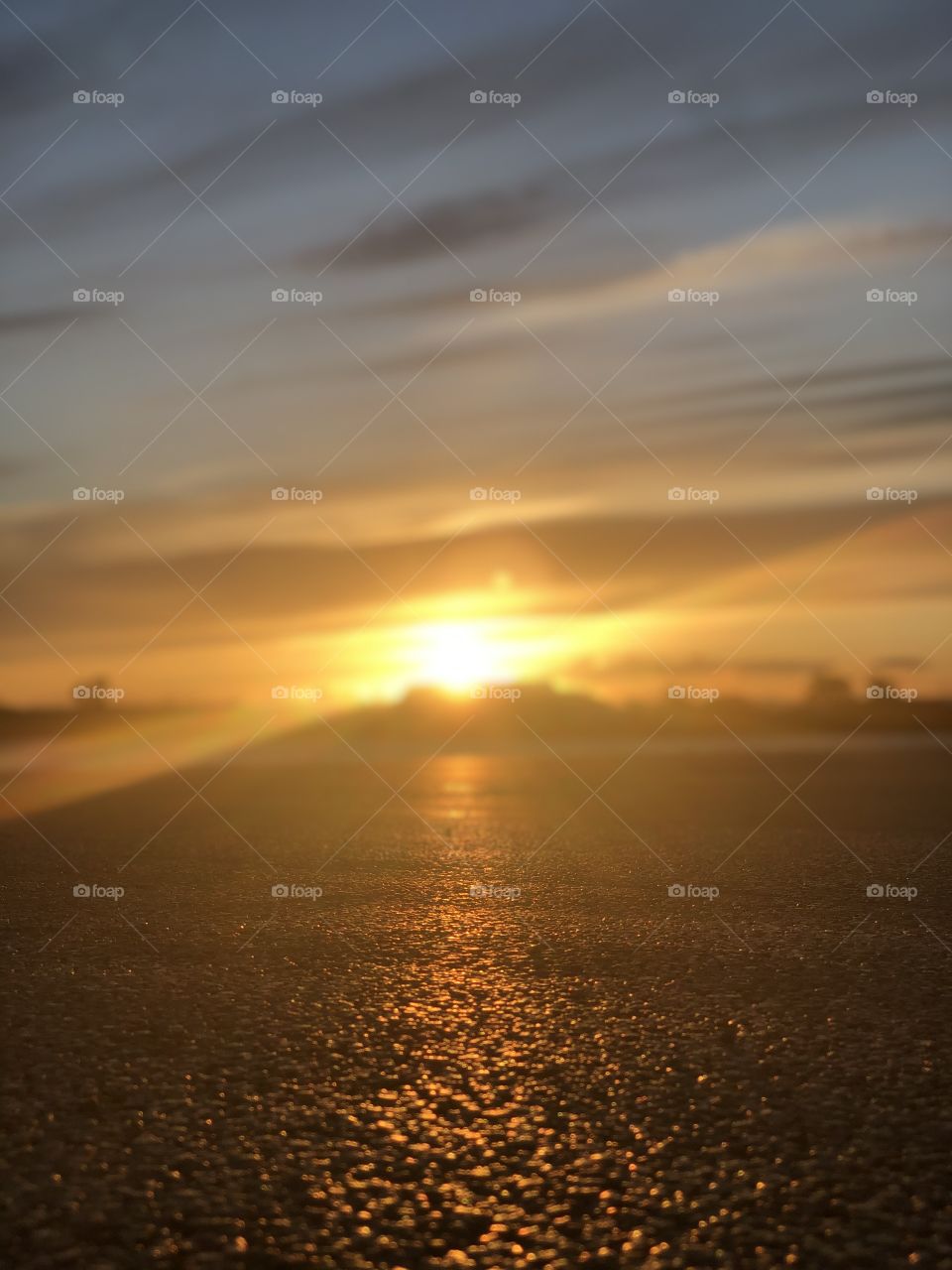 Reflection of the sun on the floor