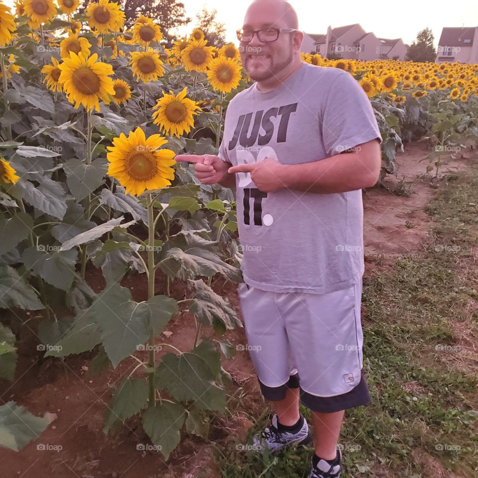 love of my life with the sunflowers