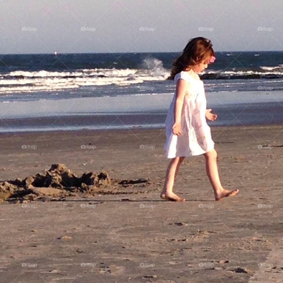 Taking a walk on the beach 