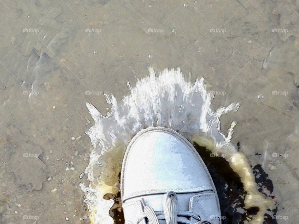 Platsch das erste Eis ist gebrochen