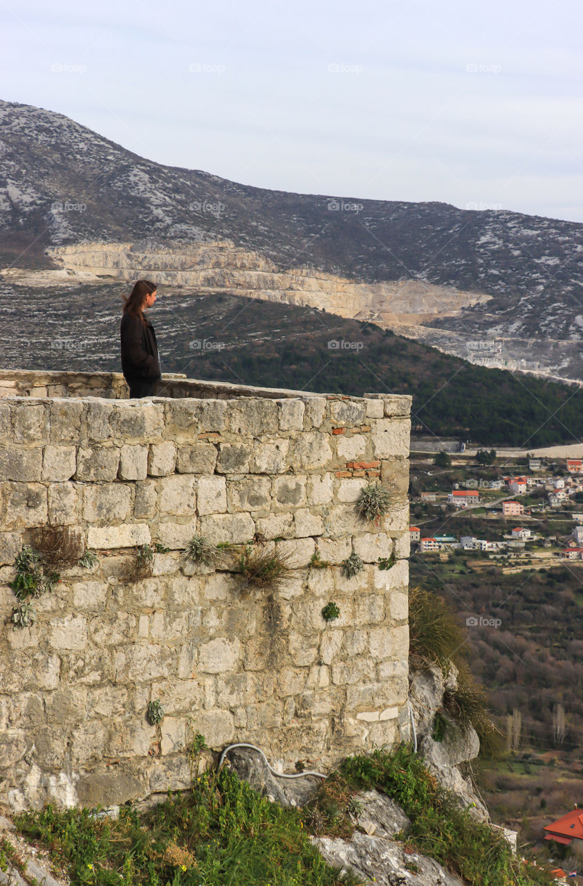 On the Klis fortress in Croatia