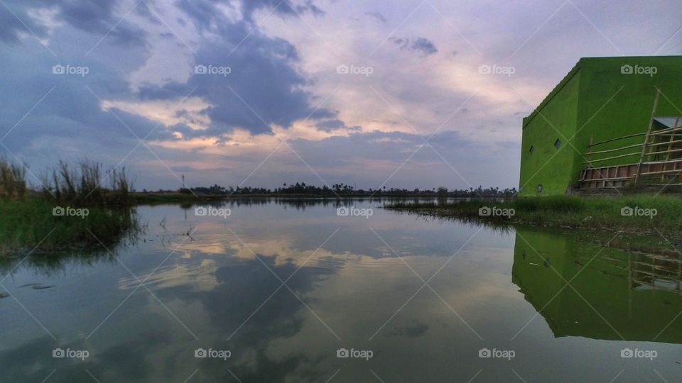 lake in the afternoon