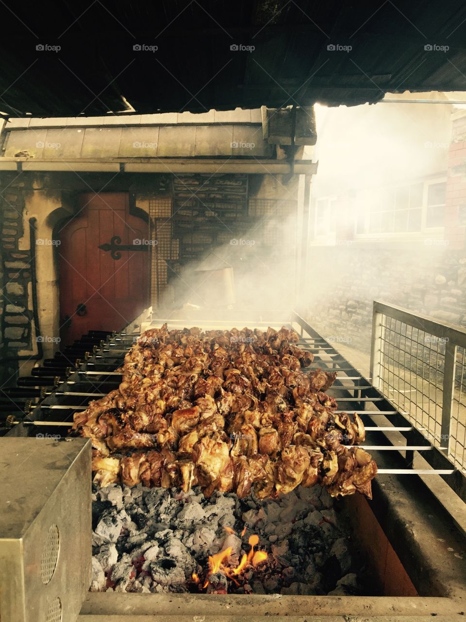 Souvla. Cyprus Easter