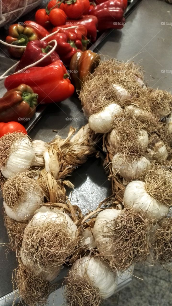 aglio e peperoni rossi