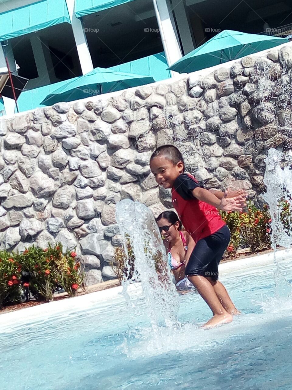 Resort piscina niños
