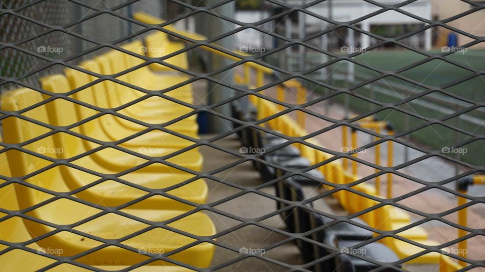 Seats#yellow#grey#stadion#railing