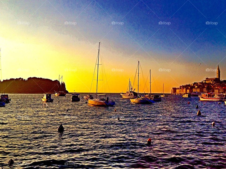 Sunset in Rovigno