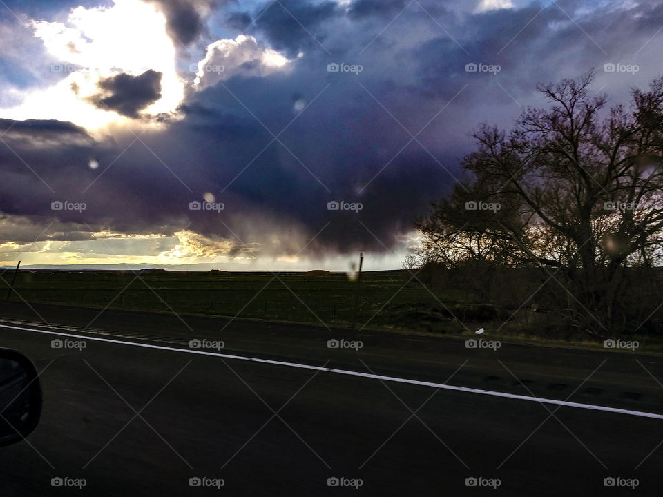 a storm is coming through