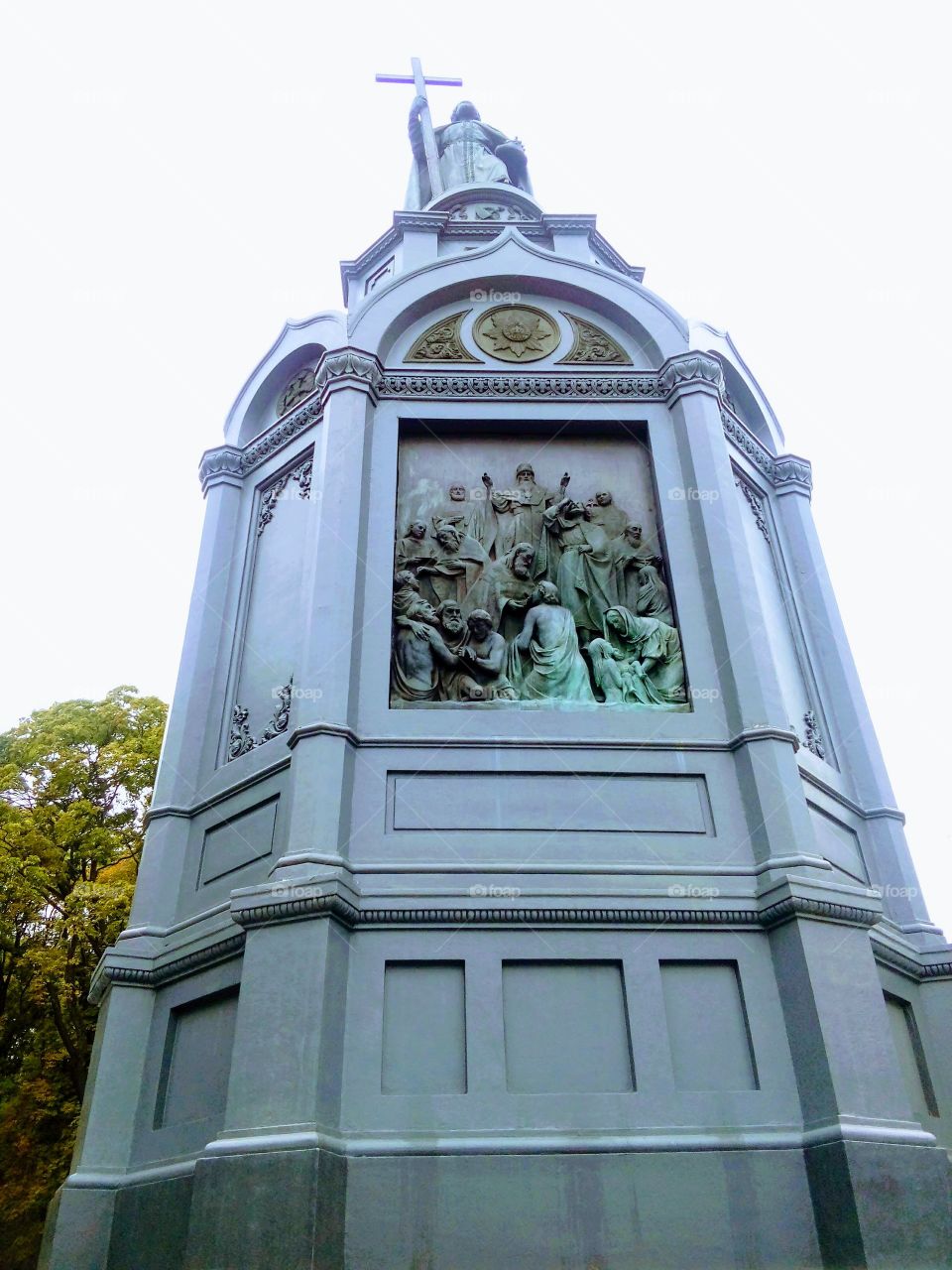 Monument to Vladimir the Baptist of Kievan Rus. Details