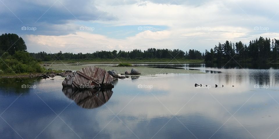 Water, Lake, Reflection, No Person, River
