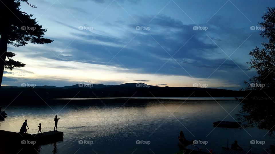 Water, Lake, Sunset, Dawn, No Person