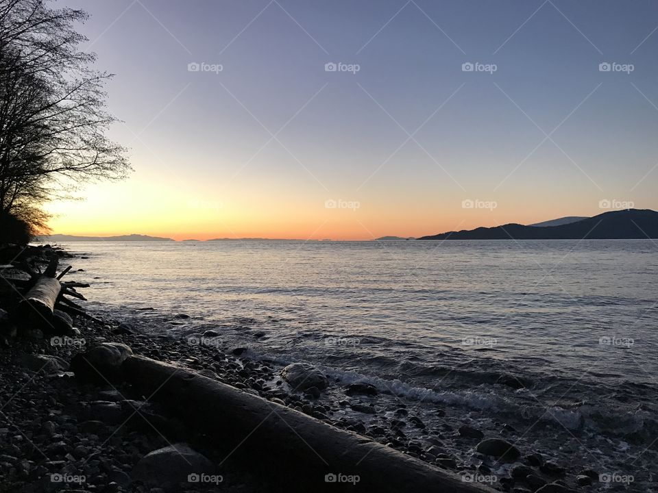 Wreck Beach Sunset, Vancouver BC
