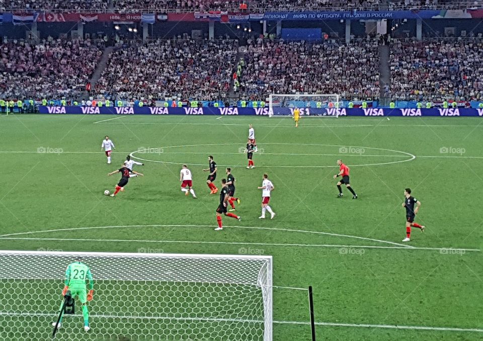 FIFA 2018 match Croatia-Denmark in Nizhny Novgorod