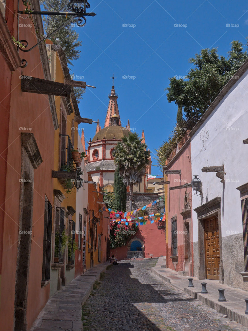 Popular View of Aldama Street in San Miguel de Allende, Guanajuato, Mexico