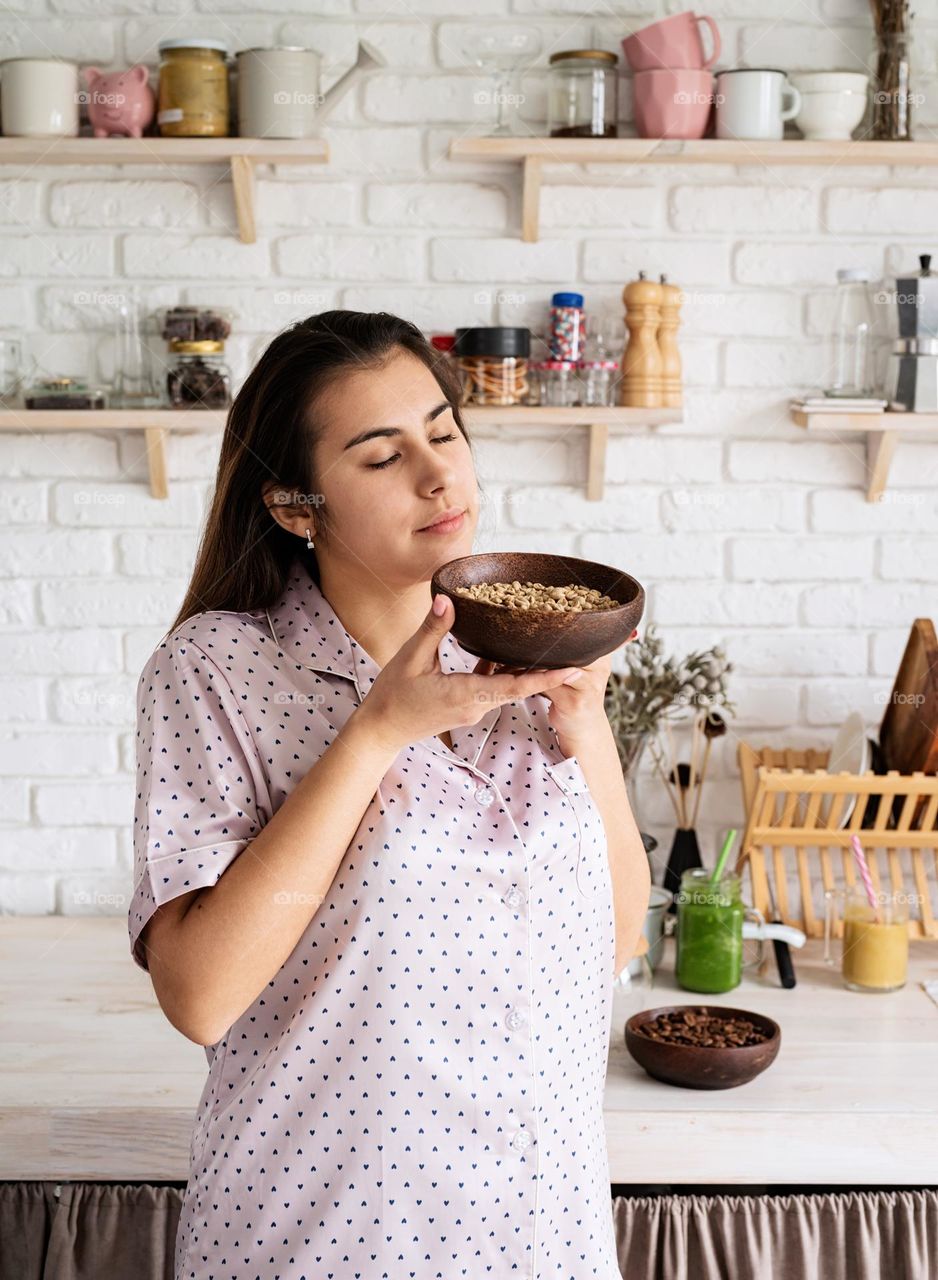 woman at the kitchen