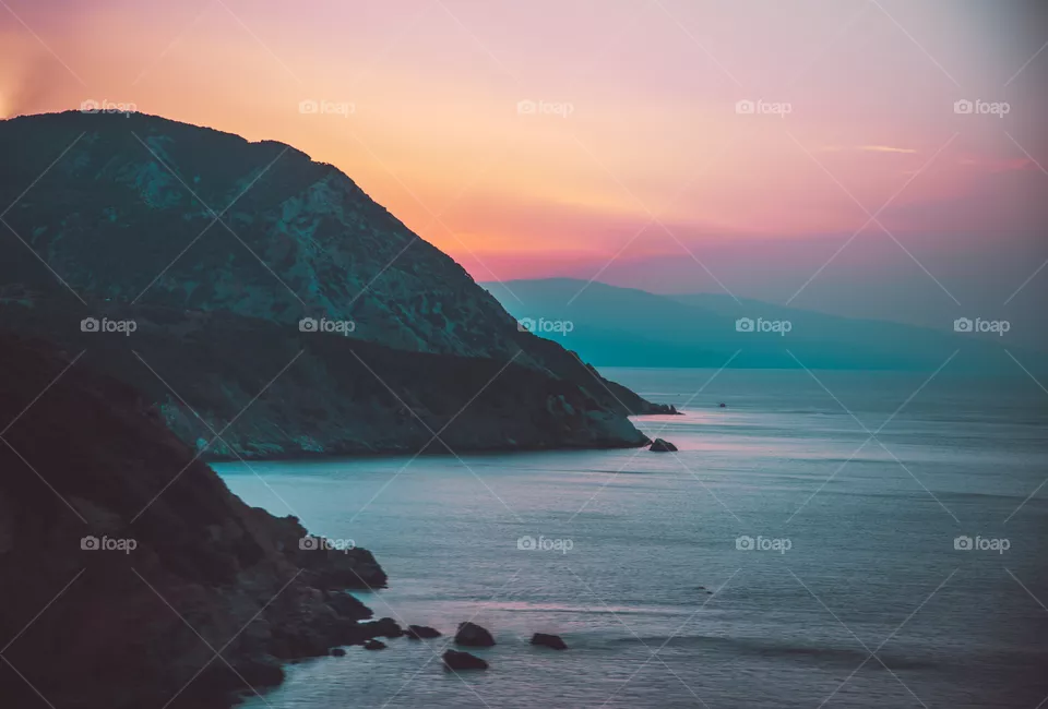 Mountains by the sea