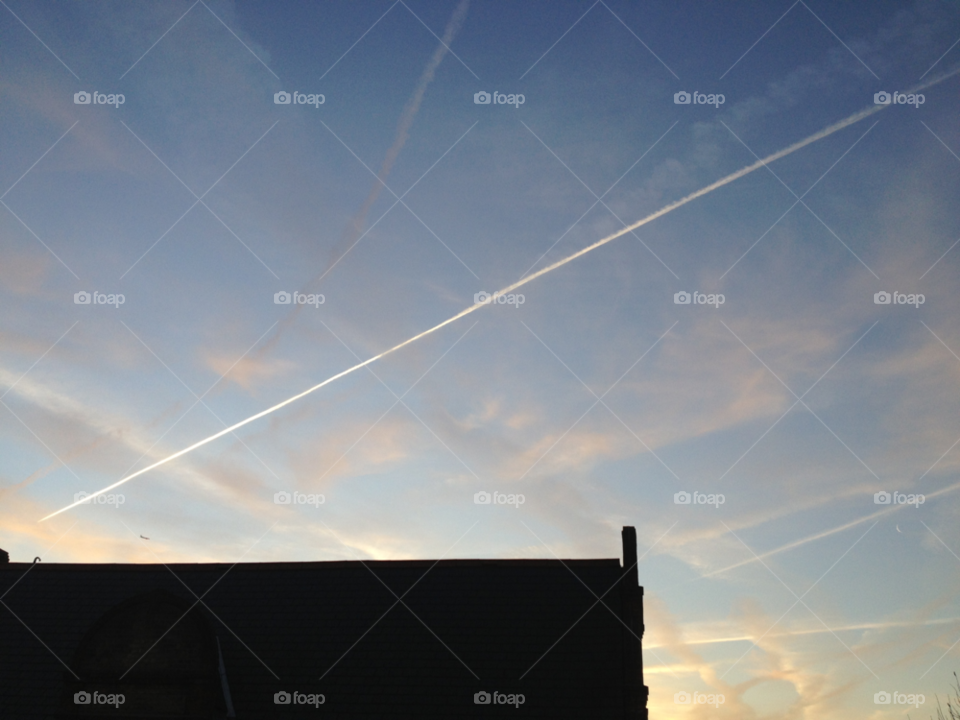 sky sunrise dawn contrail by signals