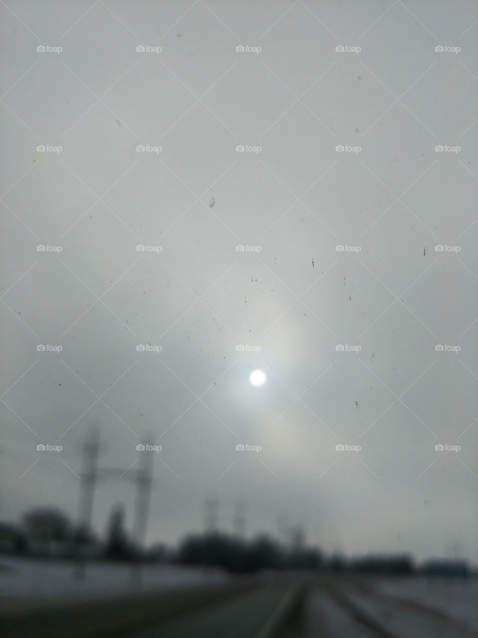 Amazingly beautiful hazy winter afternoon