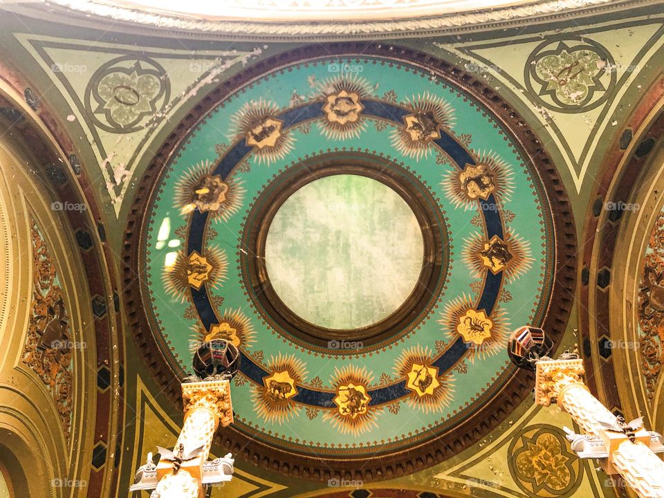 ceiling of the Odessa State Philharmonic