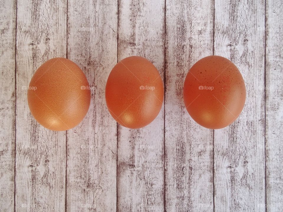 Three eggs