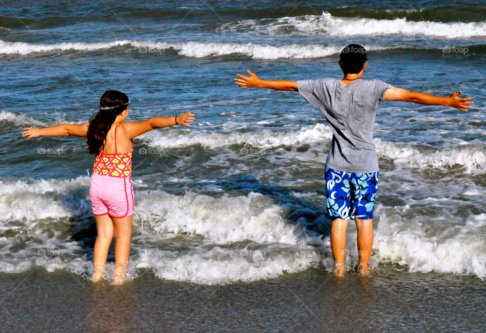 girl boy myrtle beach south carolina beach by refocusphoto