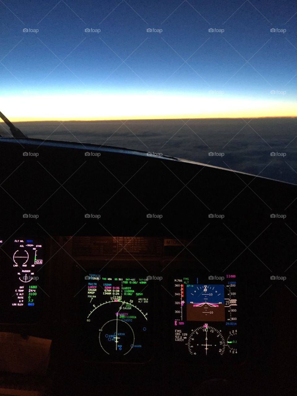 Cockpit view 