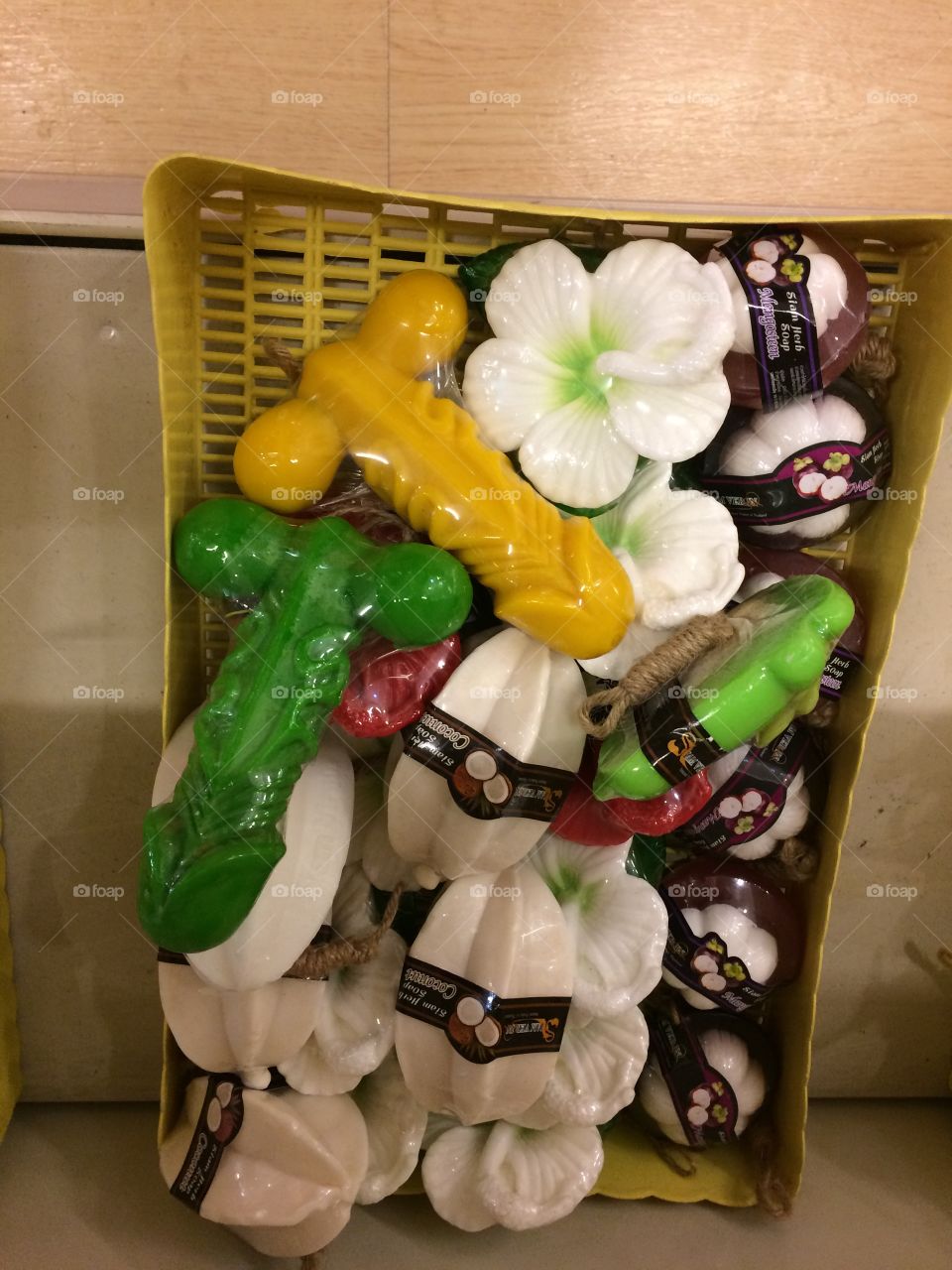 Erotic colorful body soap