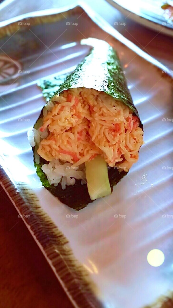 Sushi Crab Hand Roll
