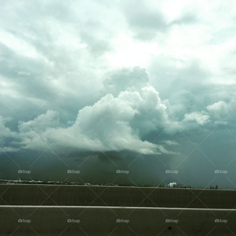 Thunderstorm over Houston