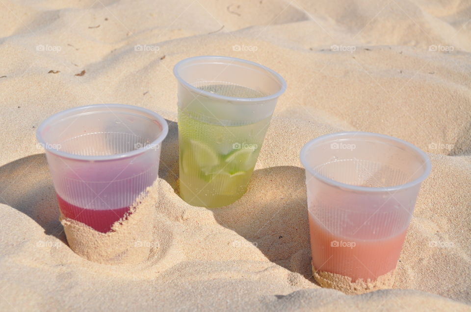 Cocktails on the beach