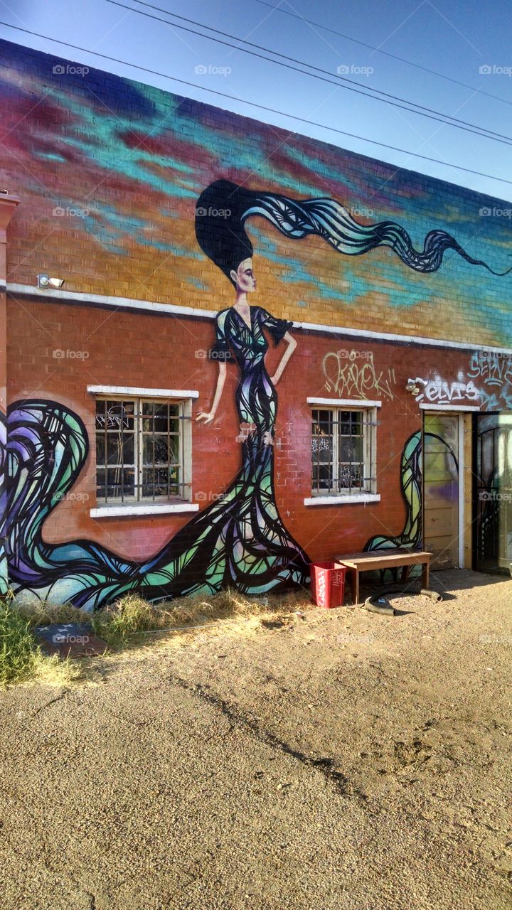 Roosevelt Row art scene Central Phoenix Arizona