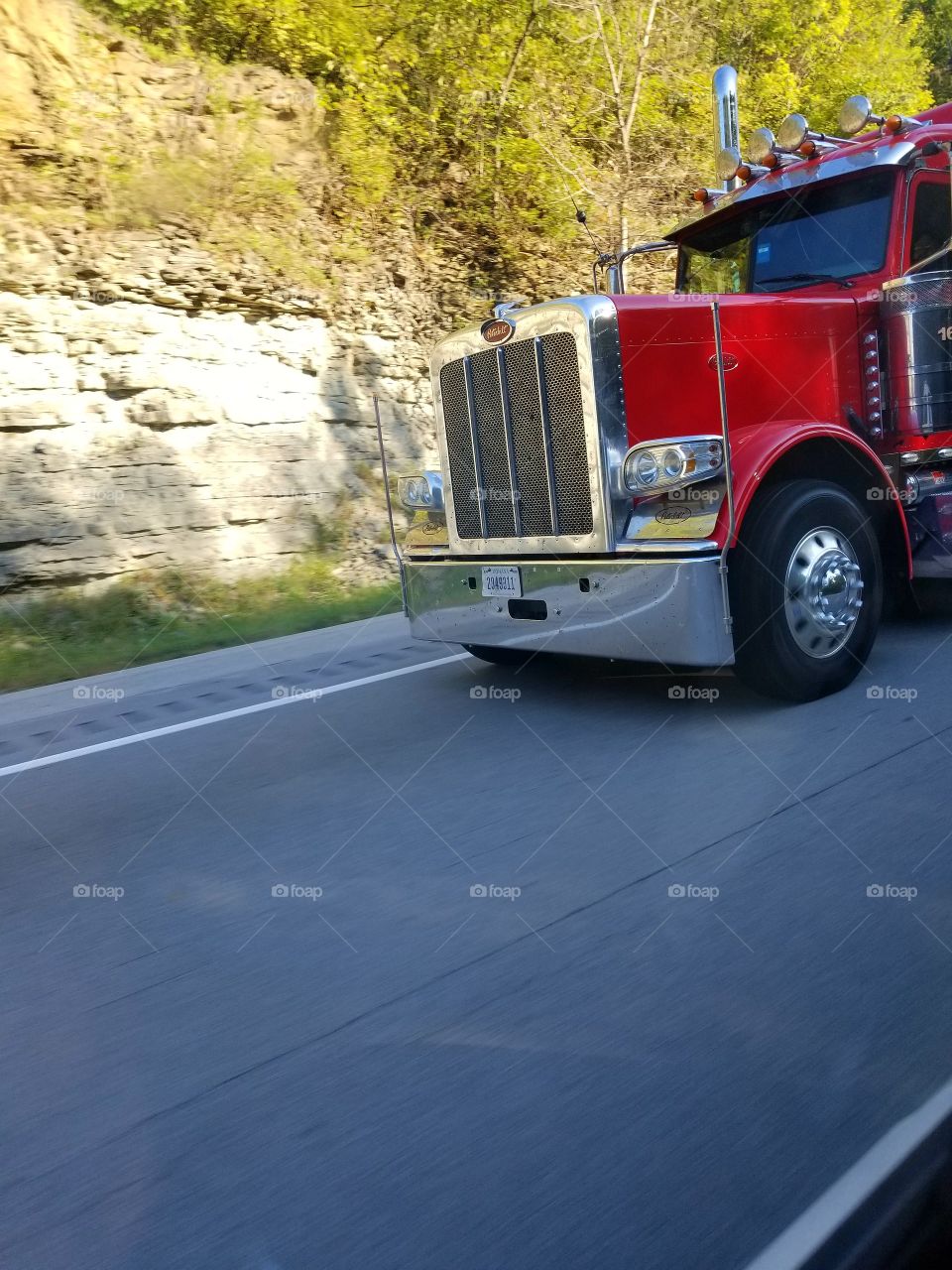 big truck on the road