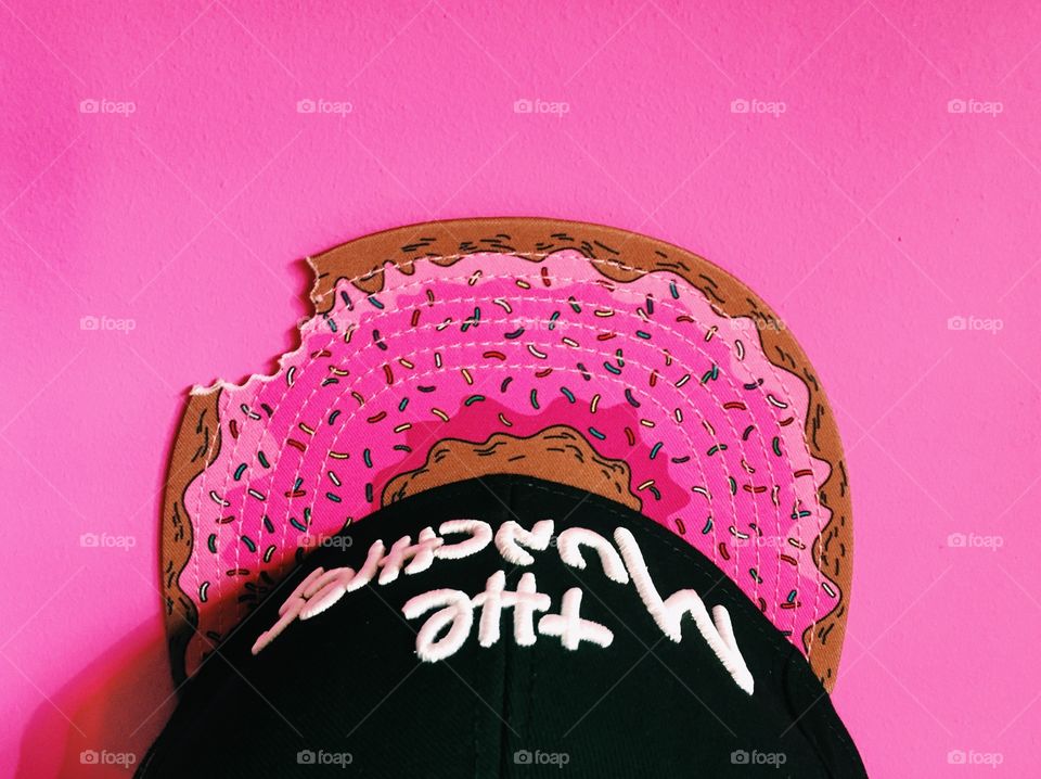 Pink donut snapback 