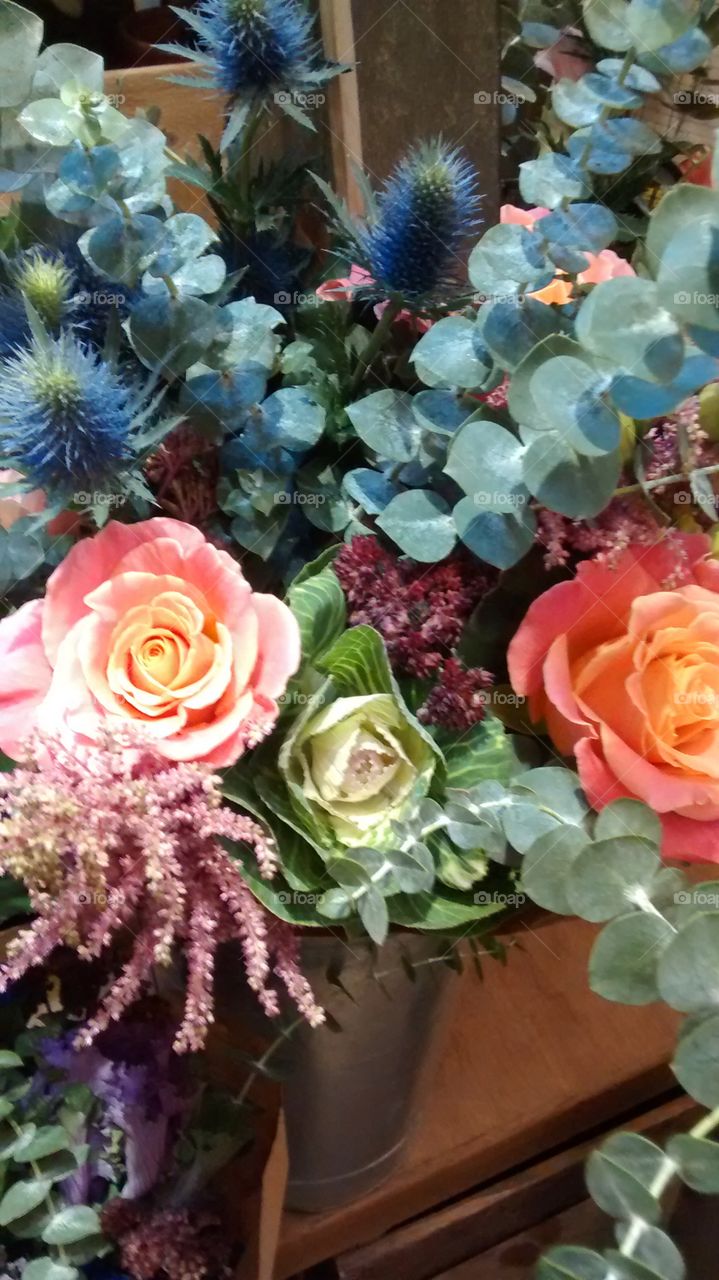 Floral arrangement in new york city shop