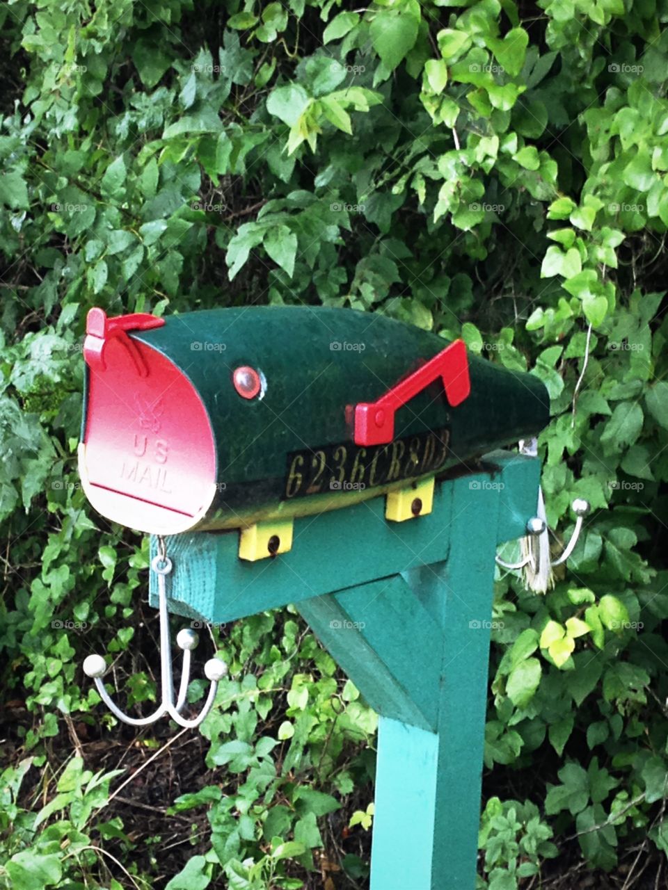 Fishing lure mailbox. 
