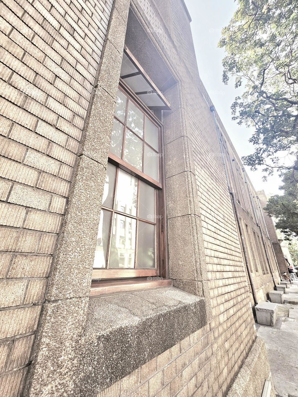 Ancient style red brick building