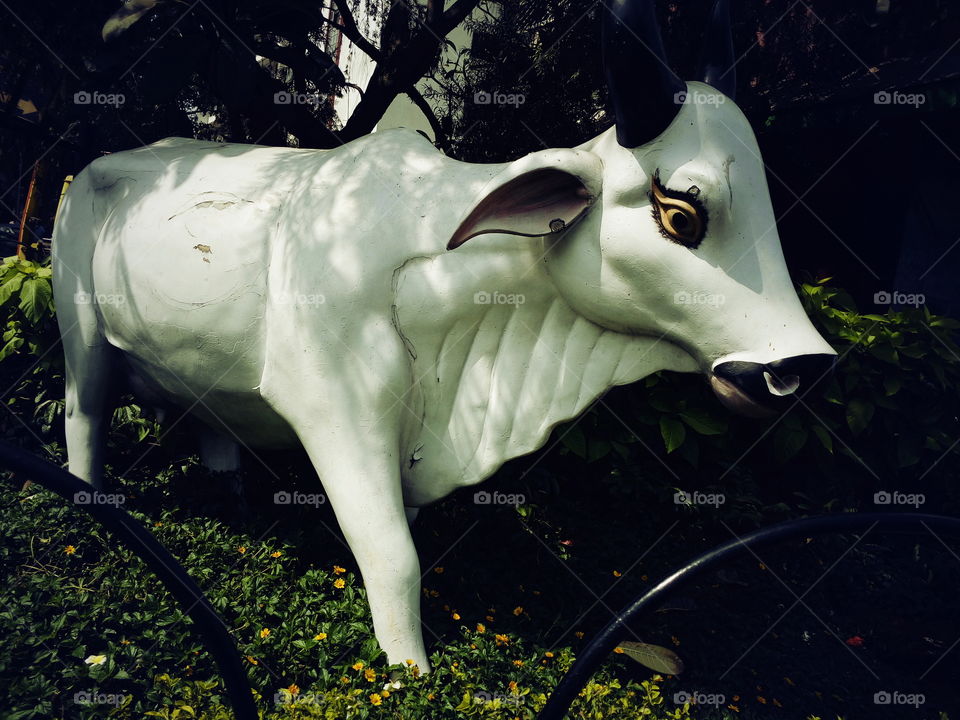 Cow, Garden, Leafs, Tree, Art and Crafts, Artificial, Natural, Animal,