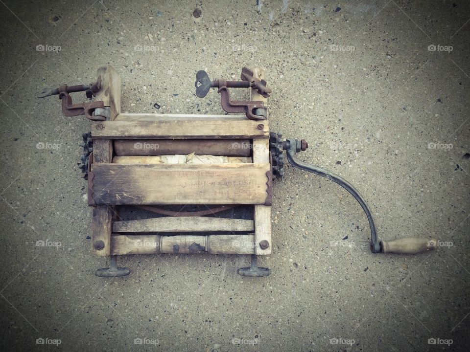 Antique Washer. Found in a loft in a barn on a century+ farm. Likely hasn't seen the light of day since 1921. 