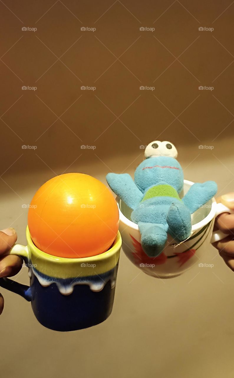 complementary colors and our tea time with fun