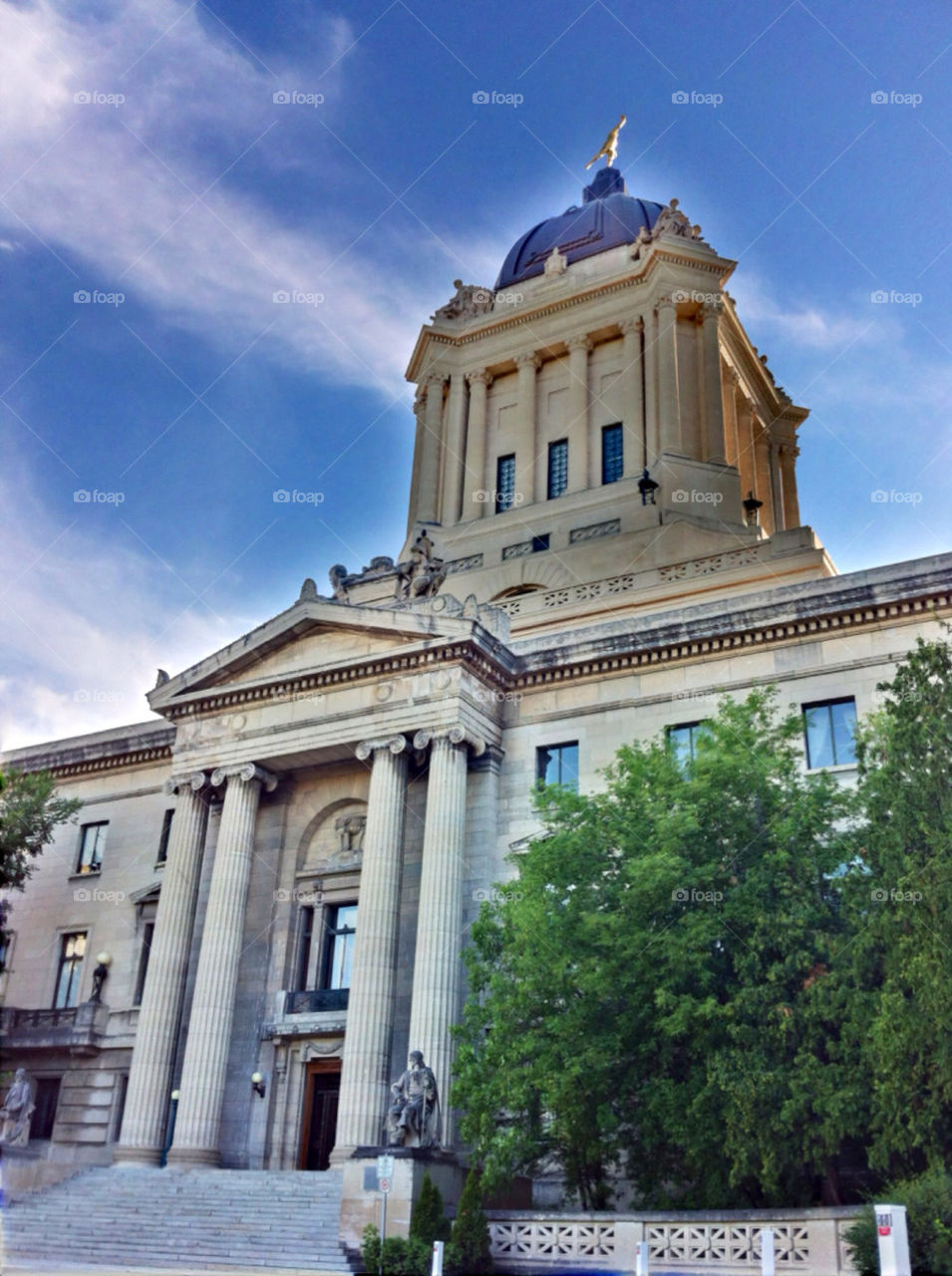 architecture canada winnipeg fluffyclouds by deco_guy