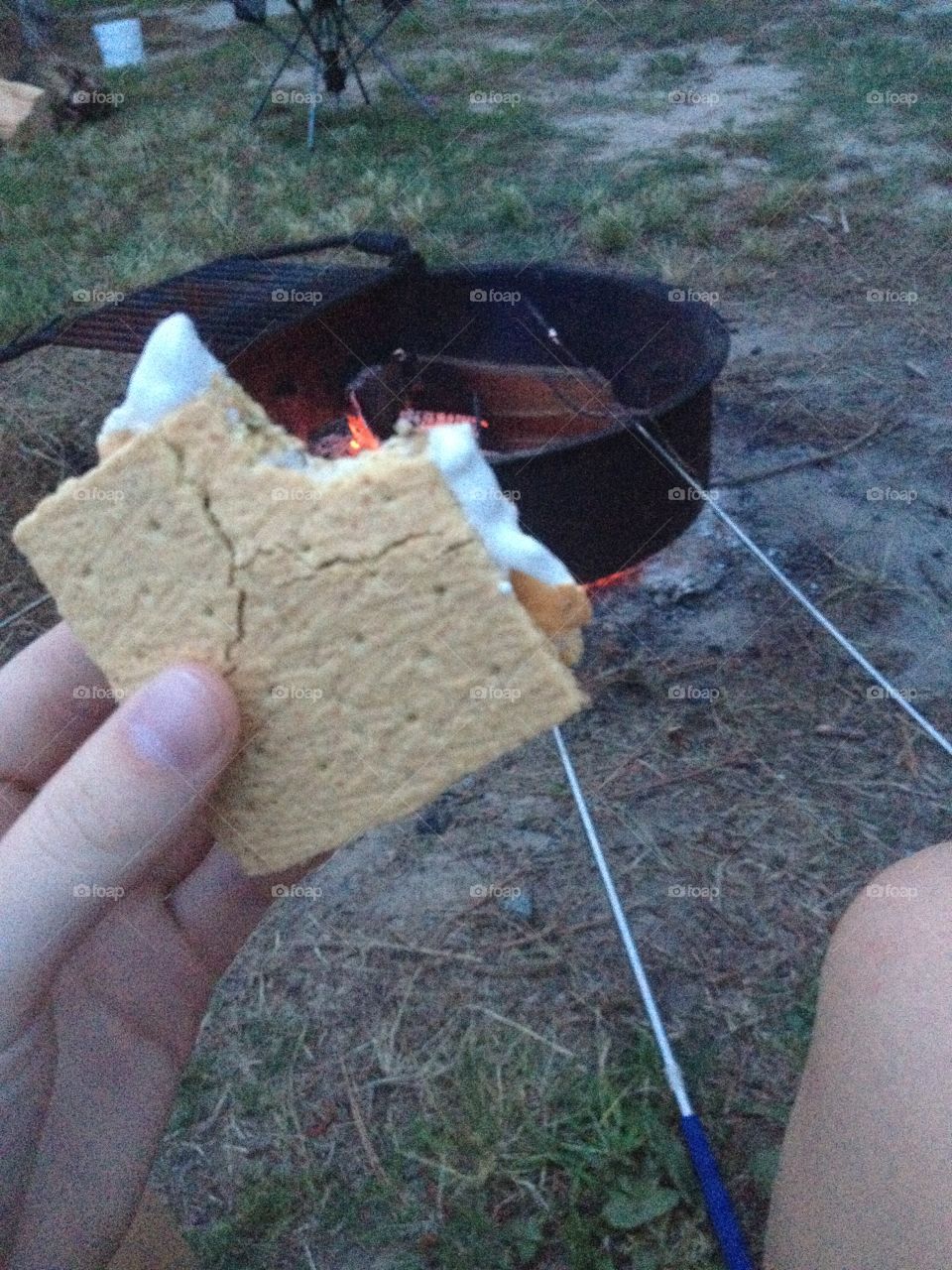 S'mores by the campfire 
