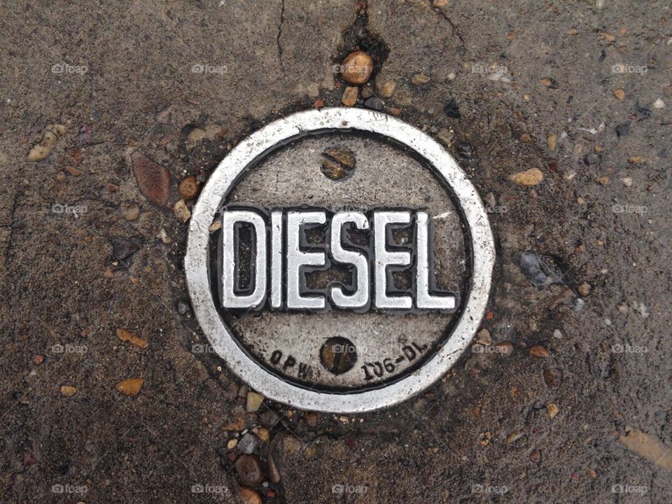 Diesel intake embossed metal plate