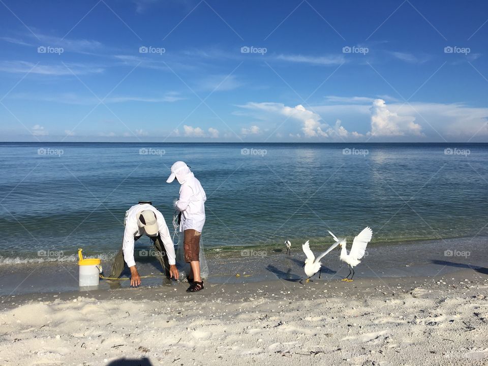 Fisherman on the Beach